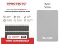 Taśma ogrodzeniowa ROLKA 26mb BASIC 19cm PROTECTO SZARA