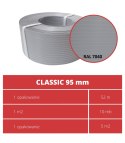 Taśma ogrodzeniowa 52mb Thermoplast CLASSIC LINE 9,5cm SZARA