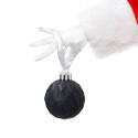 Zestaw 16 Eleganckich Bombek Kamai Christmas Decoration o Średnicy 4 cm Kolor Antracyt