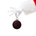 Zestaw 16 Eleganckich Bombek Kamai Christmas Decoration o Średnicy 4 cm Kolor Burgund