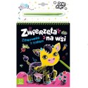 ZDRAPYWANKA NOTES Z RYSIKIEM ZWIERZĘTA NA WSI