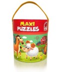 GRA EDUKACYJNA MAXI PUZZLE 2W1 FARMA OBRAZKI UKŁADANKA ROTER KAFER