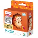 PUZZLE KOLOROWANKA 2w1 MOTYW JEŻYKA DWUSTRONNA KREATYWNA ZABAWA DLA DZIECI