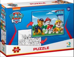 PUZZLE PSI PATROL 2w1 UKŁADANKA I KOLOROWANKA W JEDNYM DLA NAJMŁODSZYCH