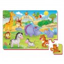 PIANKOWE PUZZLE A4 ZWIERZĘTA W ZOO UKŁADANKA EDUKACYJNA ROTER KAFER